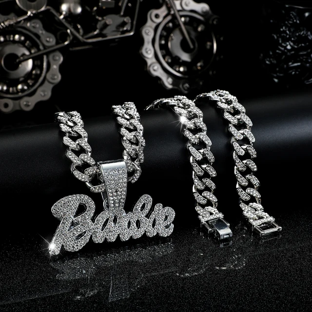 Set Collana E Bracciale Uomo Hip Hop - Catena Cubana Miami In Argento - Foto 8