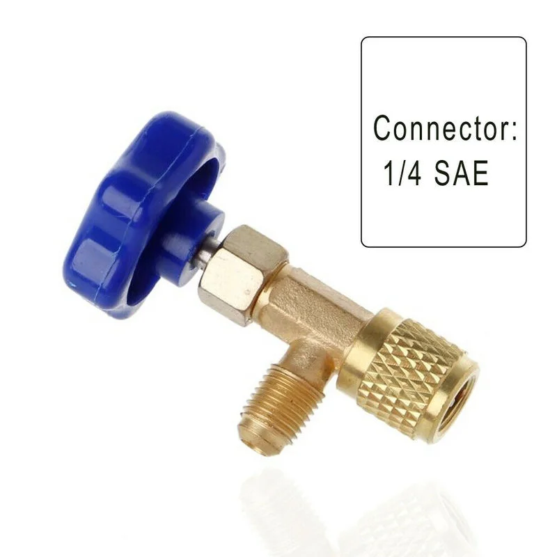 1Pc Low Pressure Dispensing Valve Bottle Opener 1/4 SAE Connector Mayitr Refrigerant Bottle Can Tap for R22 R134a R410A Gas ac refrigerant recharge tool,air conditioning recharge kit
