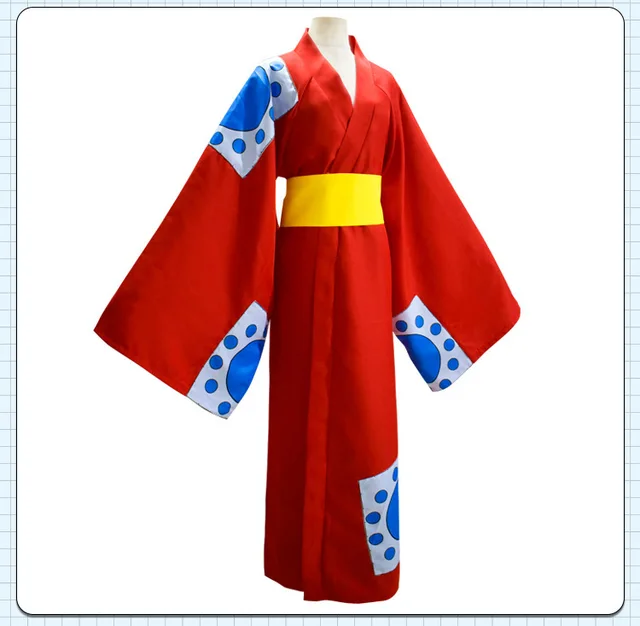 Anime One Piece Monkey D Luffy Wano Country Arc Costume Cosplay cappello  Kimono Yukata Outfit costumi personalizzati di Halloween - AliExpress