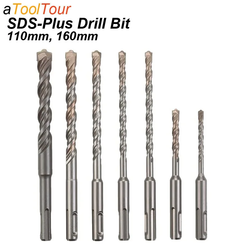 Carbide-Tipped SDS-Plus Rotary Hammer Drill Bit Concrete SDS Plus Cross Tip 4 Cutters Wall Brick Block Masonry For Impact Hammer 1pc concrete sds plus drill bit cross tips 4 cutters 110mm 160mm wall brick block electric hammer masonry drilling bits 드릴비트