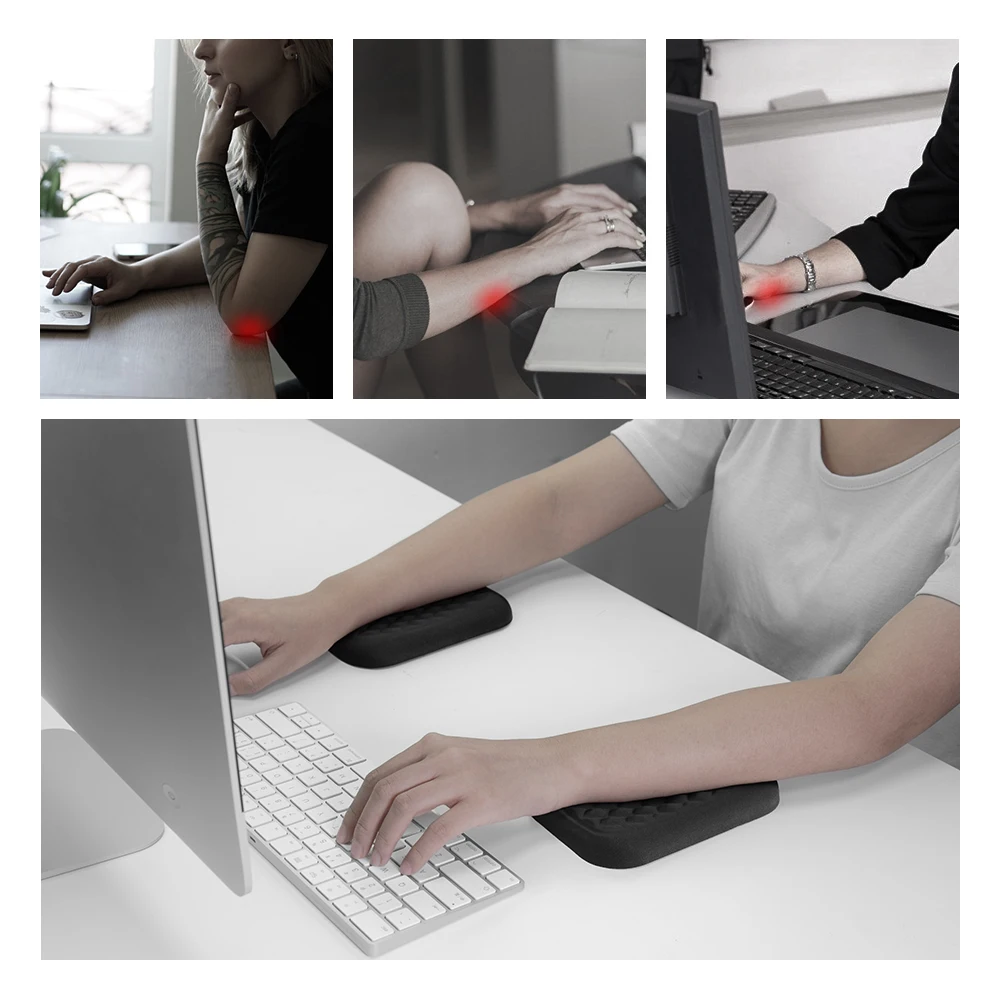 Ergonomic Wrist Rest Pad Armrest Pad Elbow Rest Relief Elbow Pain Computer Armrest Arm Wrist Support Mouse for Desk wrist pad