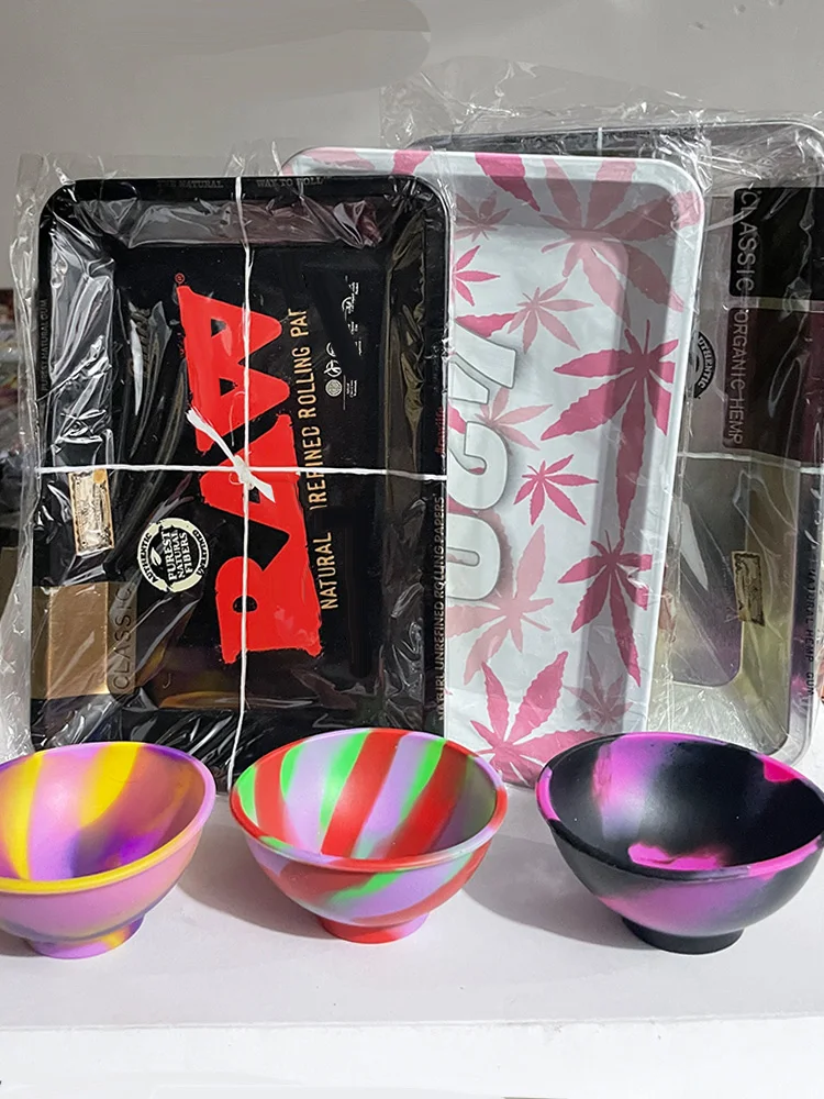1pc,Dry Herb Rolling Tray,Metal,For Cigarette Roller Plate Tray,Storage Tinplate Smoke Accessories,18*12.5cm 2