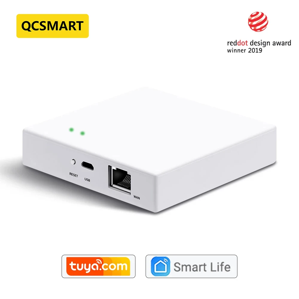 Tuya Zigbee 3.0 Gateway Ponte de Automação Doméstica Wired Hub App Controle Remoto Zigbee Subdevices Mesh até 256