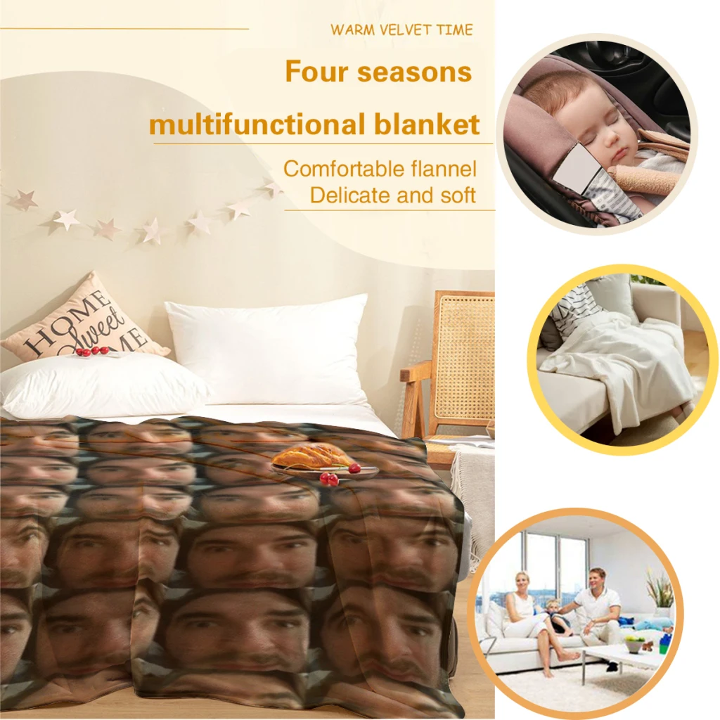 Flannel Soft Jschlatt Schlanket Warm Throw Blanket Bedding Sofa Cover for Girls Gift 4