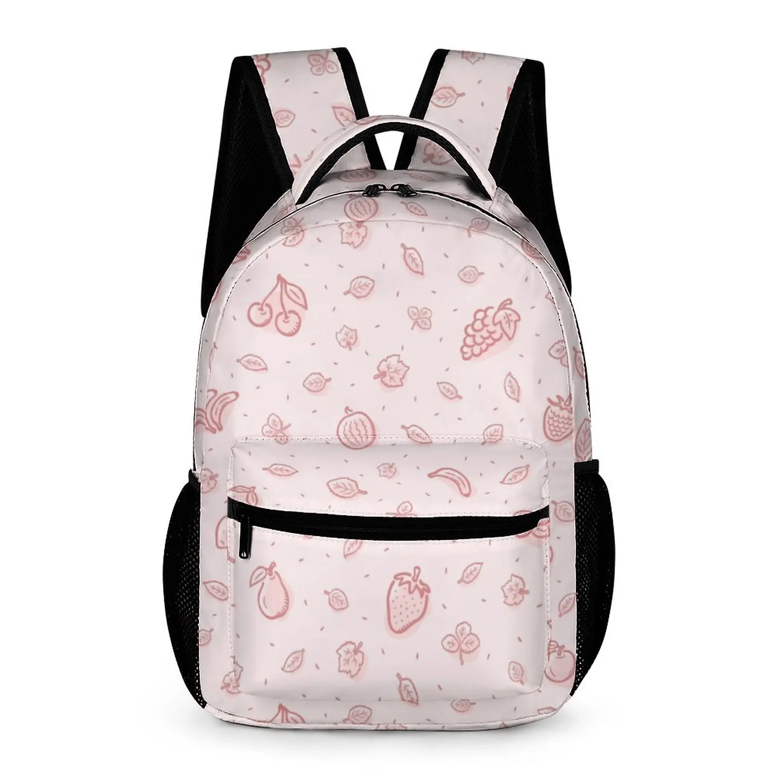 

Customized PatternPink Small Print Schoolpack Large Capacity Pencil Case Leisure Travel Boys Girls Lightweight Backpack