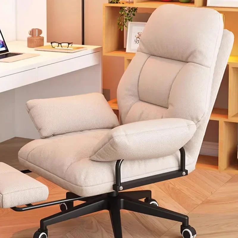 Gaming Arm Rest Pads Office Chair Wheels Glides Home Luxury Office Chair Girls Comfy Silla Para Oficina Furniture Decoration 5