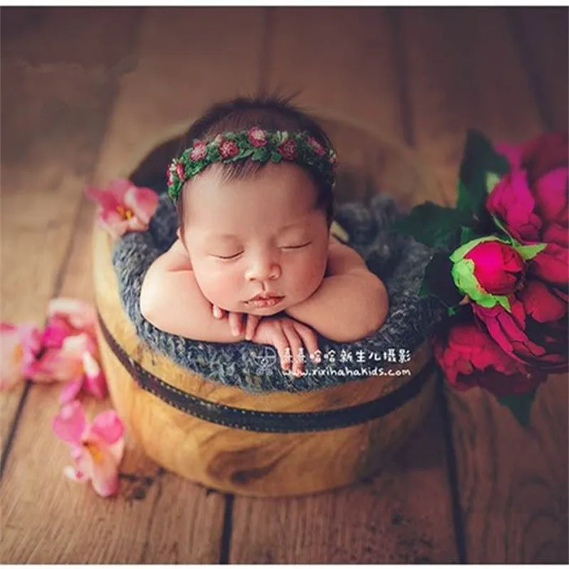 new-children's-photography-props-wooden-barrels-cross-border-newborn-photo-photography-props-full-moon-auxiliary-shooting-props