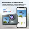 5K Action Camera 4K60FPS Dual IPS Touch LCD WiFi 170° 30M Waterproof 5X Zoom Anti-shake Sports Camera 2025 Remote Control New 6