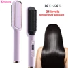 Hot Sale Mini Hair Straightener Hot Comb Customized Hair Styling Hair Brush Straightener Comb LCD Display Sale Hair Straighte 1