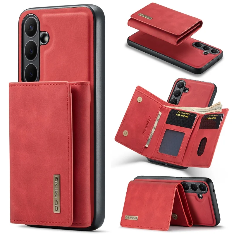 Versatile Leather Wallet Phone Case with Magnetic Closure