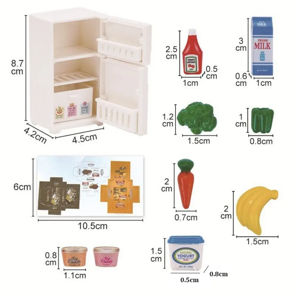 High Quality Mini Dollhouse Furniture Plastic Multistyles Kitchen Play Set 1:12 Living Room Sofa Set