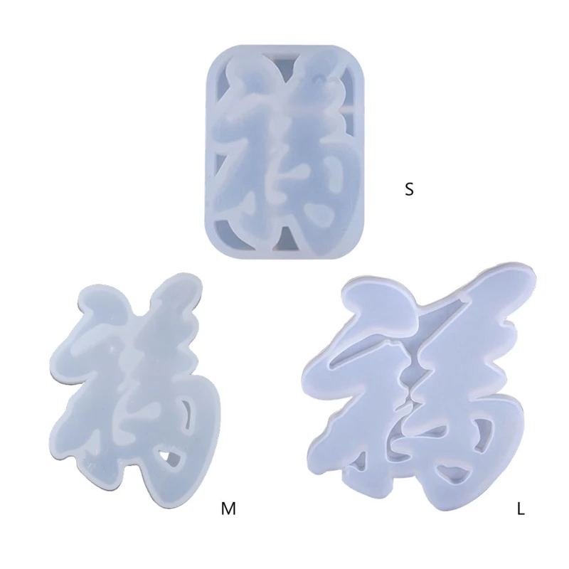 Crystal Epoxy Resin Mold Blessing Casting Silicone Mould DIY Crafts Handmade Jewelry Pendant Making Tools crystal silicone mold english blessing word welcome birthday door listing epoxy resin molds diy handmade jewelry mould