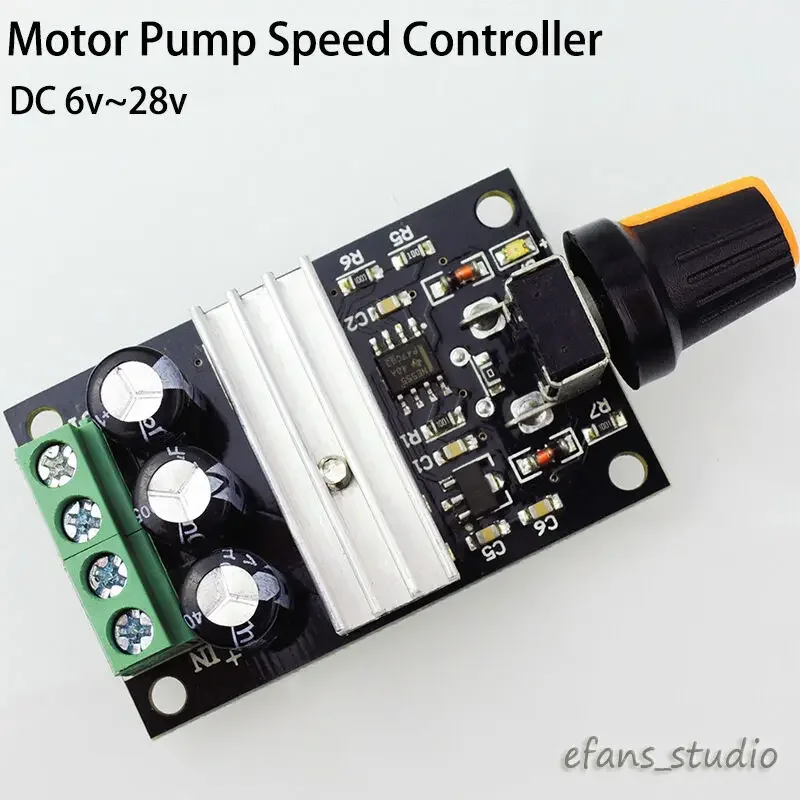 DC 6V-28V 9V 12V 18V 24V 3A PWM DC Motor Pump Speed Controller Speed Regulator