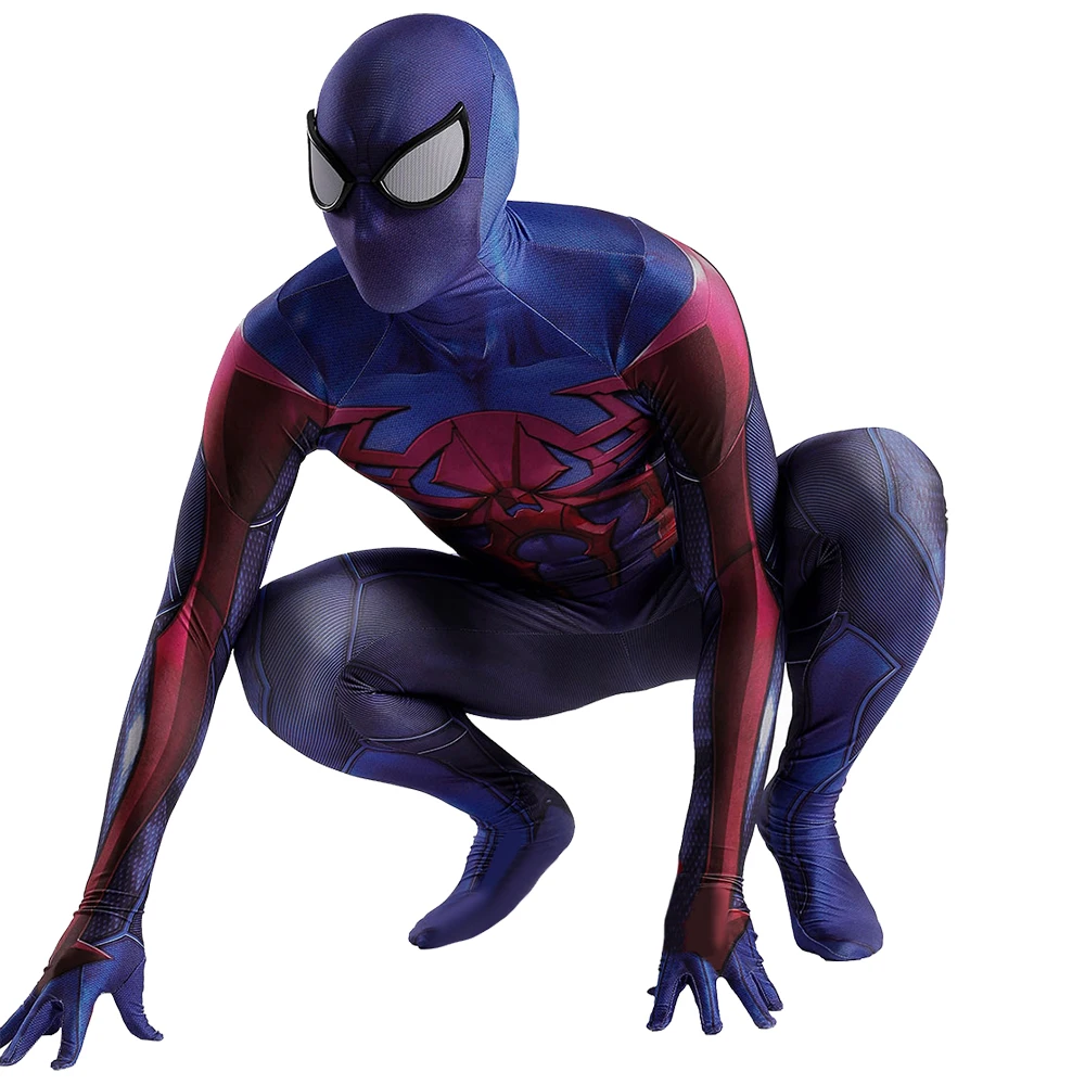 2099 Miguel OHara SpiderMan Cosplay Costume Halloween Spidey Boy 3D Printed  Spandex Zentai Suits Superhero Disfraces Adult Kids