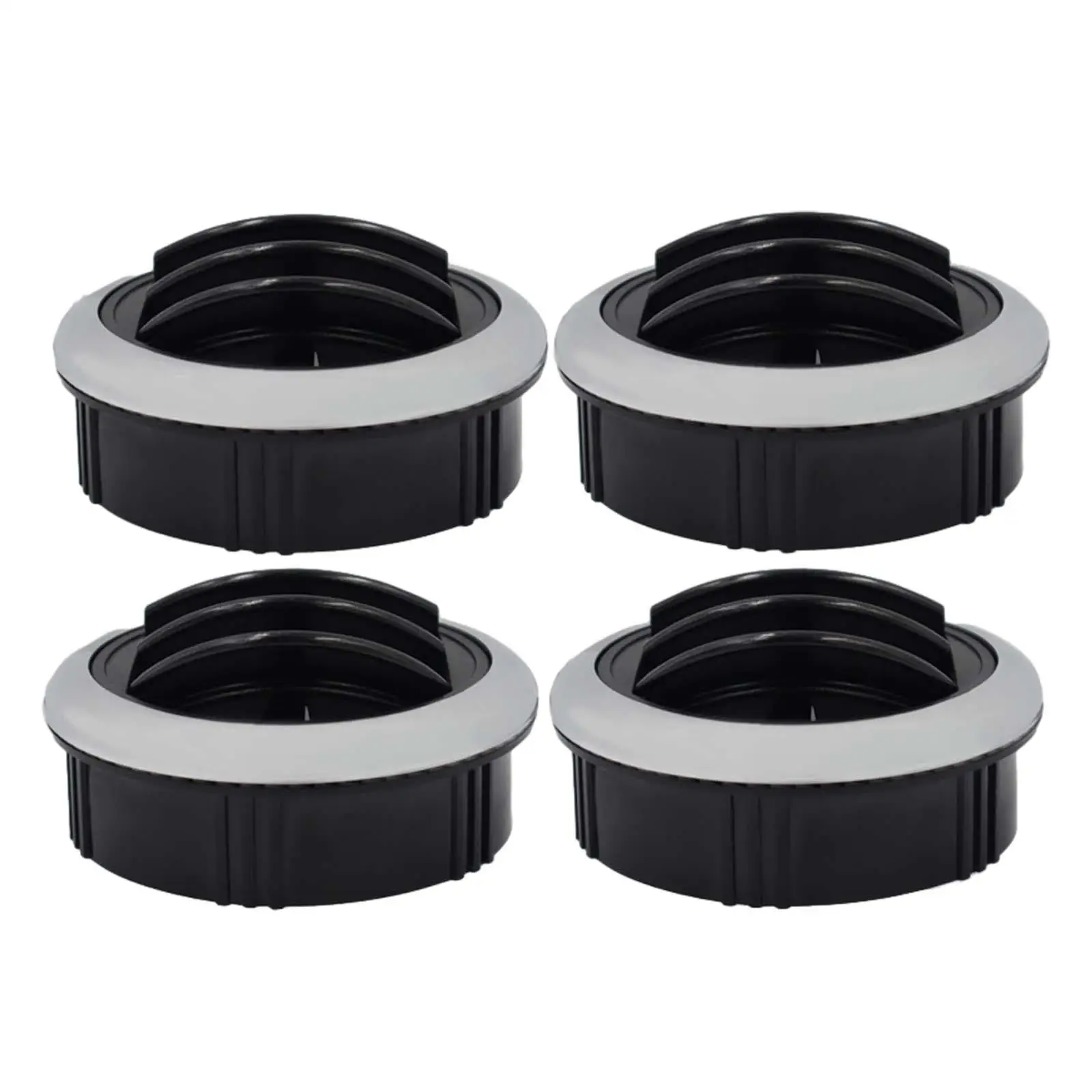 4 Pieces RV Boat Yacht Dashboard Air Vent Accessories Side Roof Air Ventilation Outlet Round for Marine Bus Yacht Boat