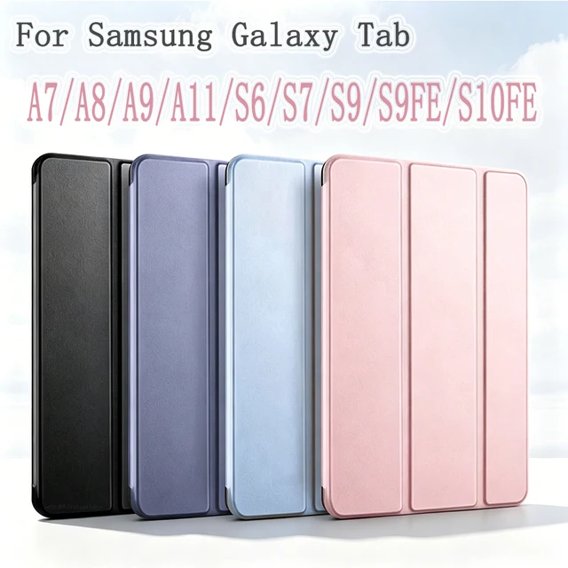 For Samsung Galaxy Tab A7 Lite A8 A9+ A11+ 8.7 10.5 11 T220 T500 T505 X110 X210 X130 X230 Tablet Case Magnetic Flip Stand Cover