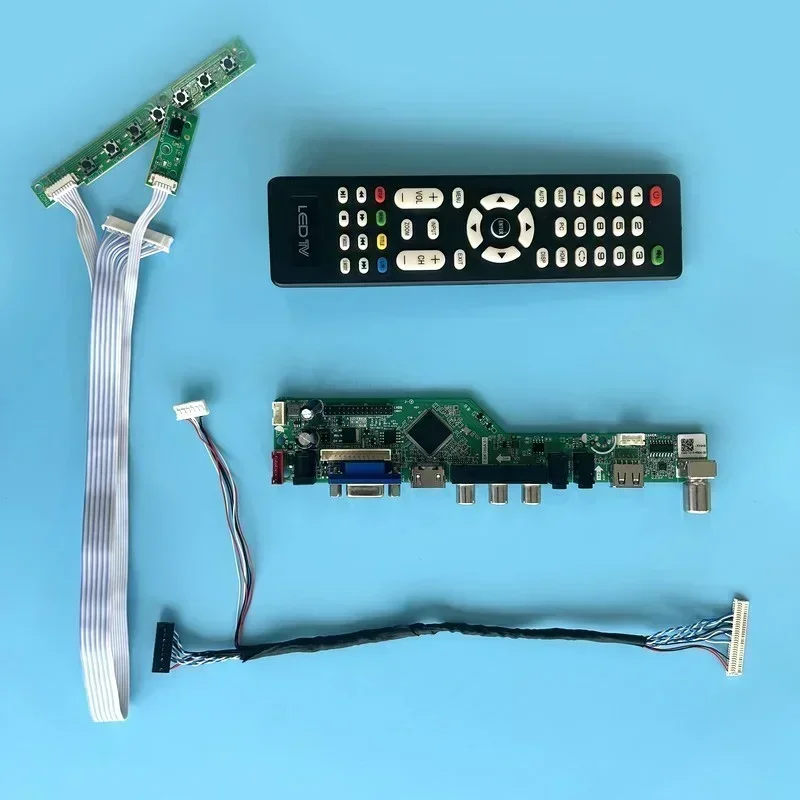 

Плата контроллера для CLAA089NA0ACW CLAA089NA0BCW, 8,9 дюйма, LVDS 30-контактный аналоговый ТВ-сигнал, VGA + HDMI + AV + USB, комплект «сделай сам», 1024*600, ЖК-монитор