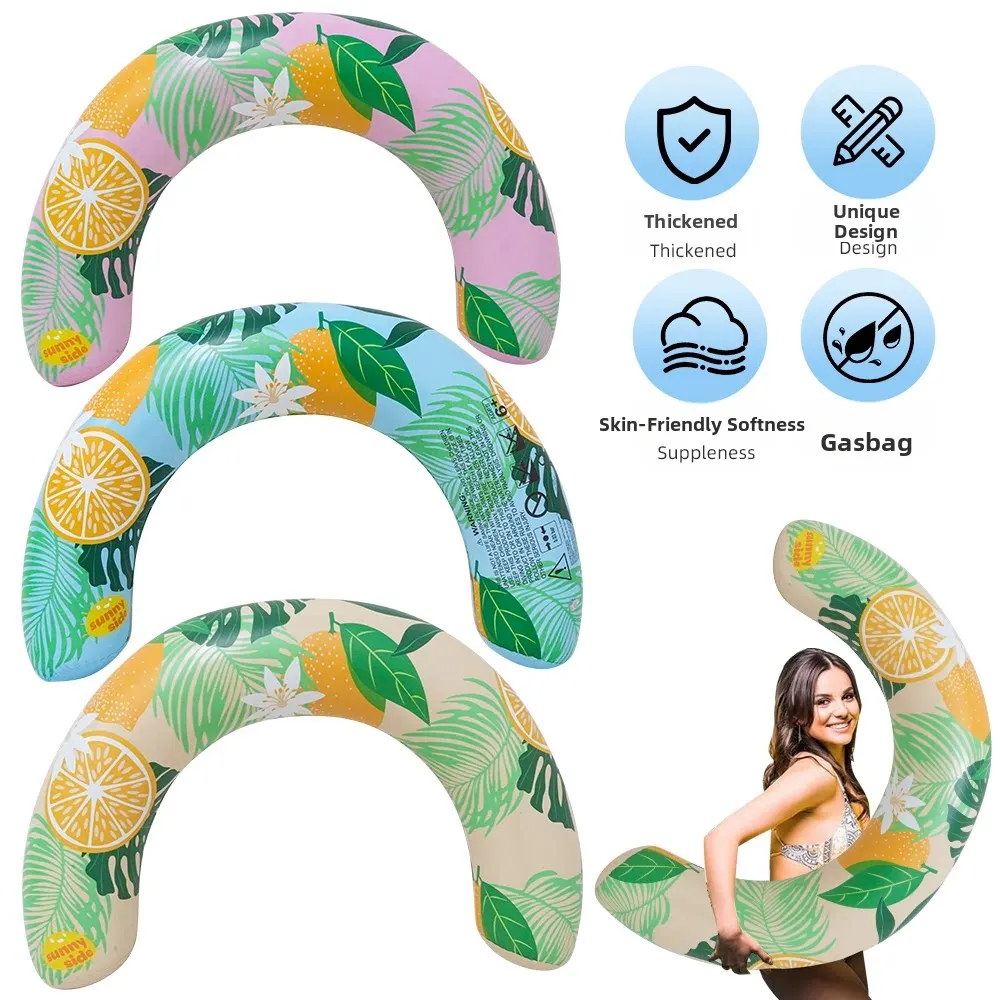 U Shaped Inflatable Swim Ring Pool Floatie Comfortable Neck & Back Support Floating Tube for Pool Beach Water Sports 6 U Shaped Inflatable Swim Ring Pool Floatie Comfortable Neck & Back Support Floating Tube for Pool Beach Water Sports 6