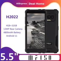 IIIF150 H2022 IP68/IP69K Waterproof Rugged Phone 5.5" HD+ 4GB+32GB Cellphone 4800mAh Battery with NFC Smartphone 1