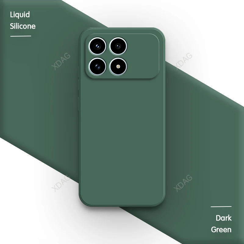 Premium Silicone Phone Case with Soft Internal Flocking - High-Quality Protective Back Cover