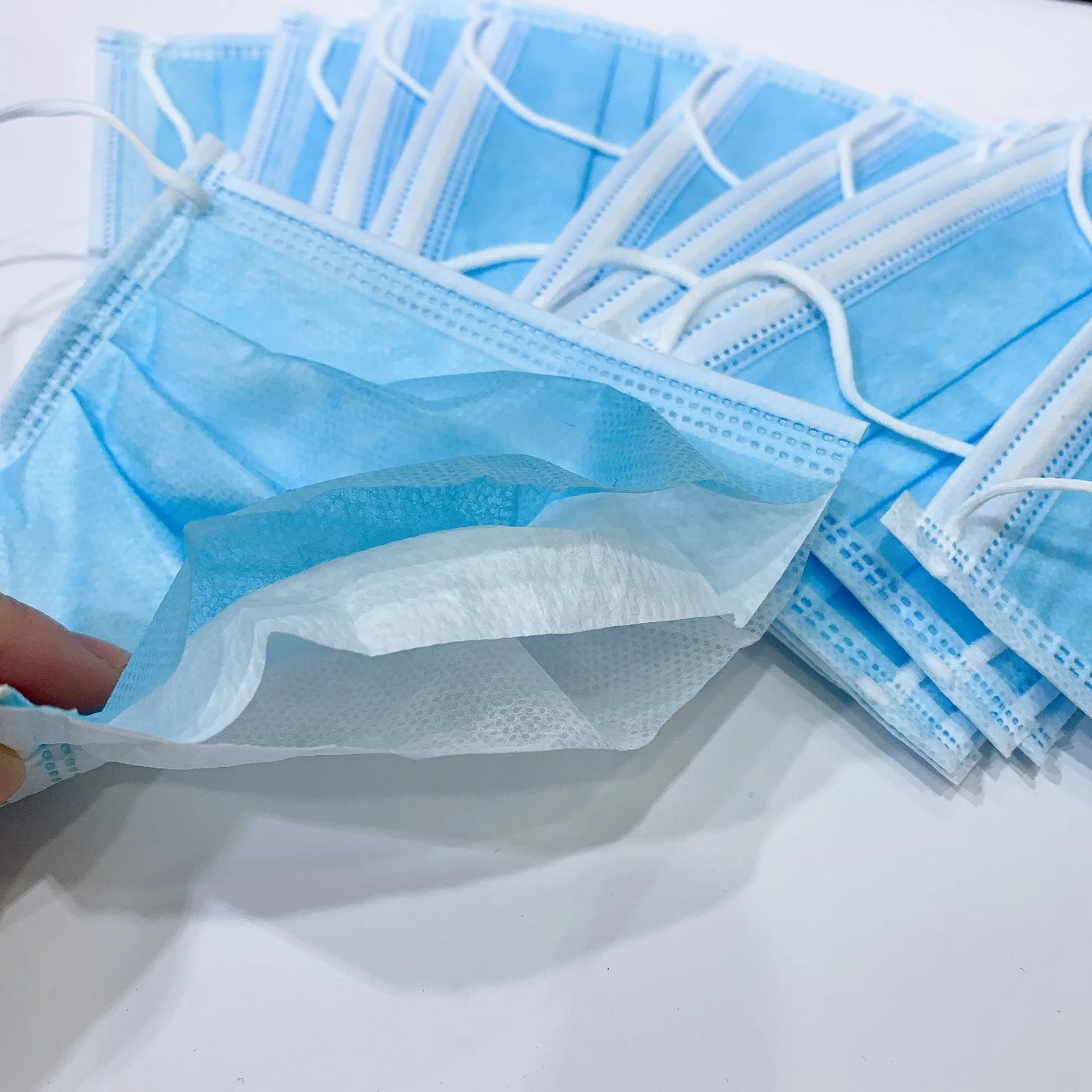 10/50PCS disposable non-woven 3-layer face masks anti dust earloops breathable protective adult