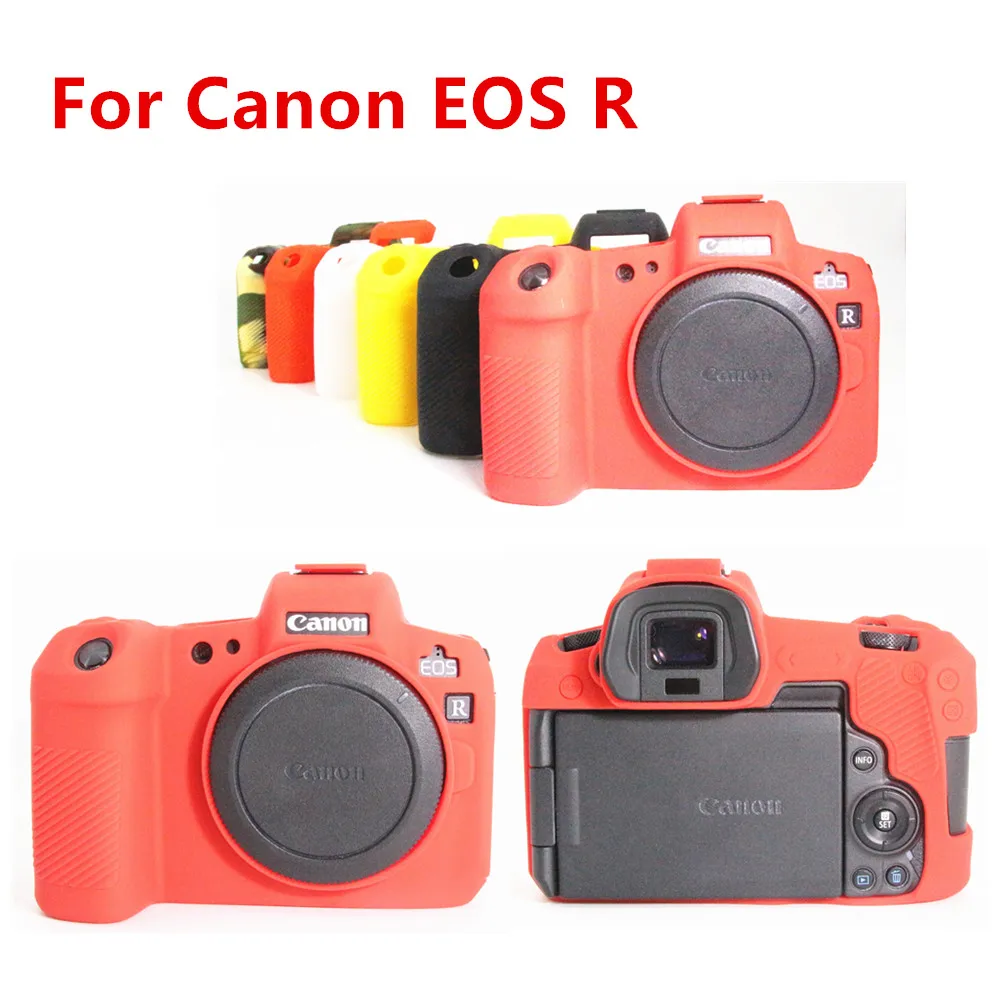 Camera Case Soft Silicone Armor Skin For Canon EOS R8 R R7 RP R5 R6 Mark II R6II