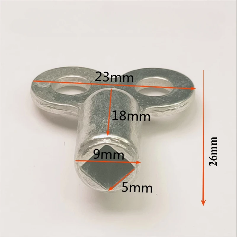 Zinc Alloy Radiator Exhaust Valve Key for Standard Heating Valves