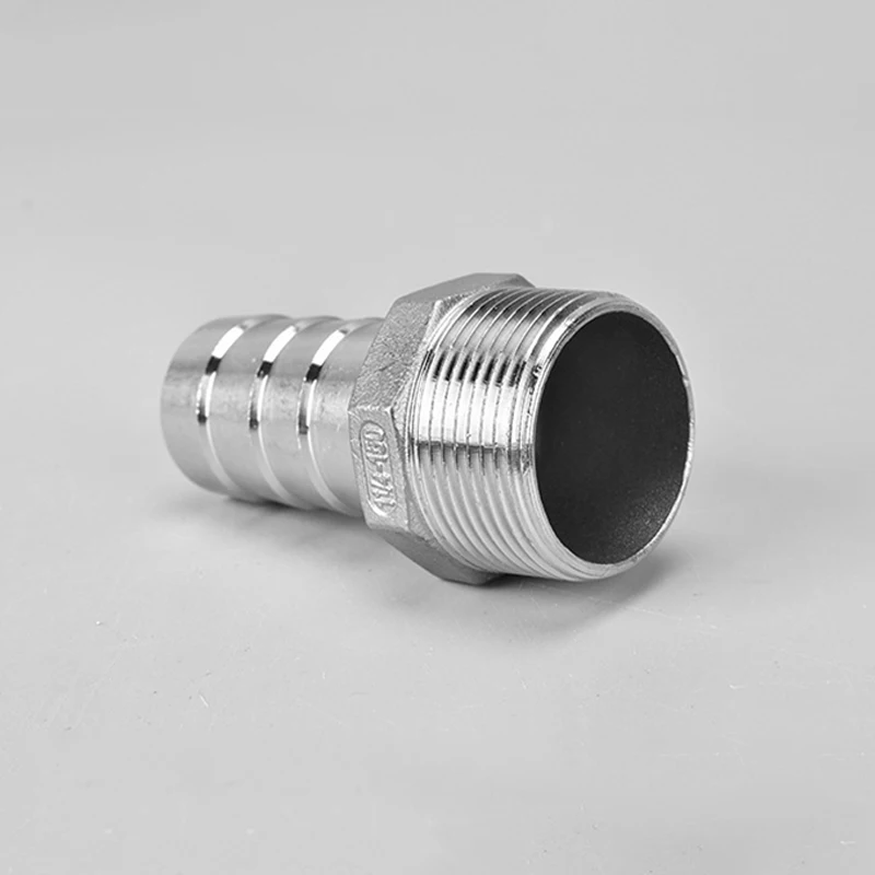 Pipe fitting 6mm 8mm 10mm 12mm 1/2" 1/4" 3/8" 1/8" 304 Stainless Steel BSP Male Thread Pipe Fitting Barb Hose Pagoda Joint Coupling Connector