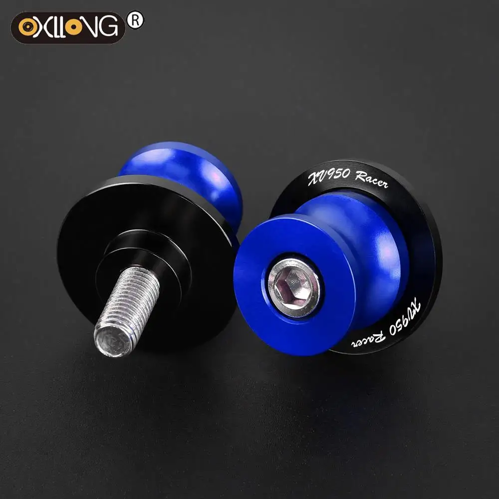 

For YAMAHA XV950 RACER 2014 2015 -2017 2018 6MM Motorcycle Accessories CNC Aluminum Swingarm Spools Slider Rear Stand Screws