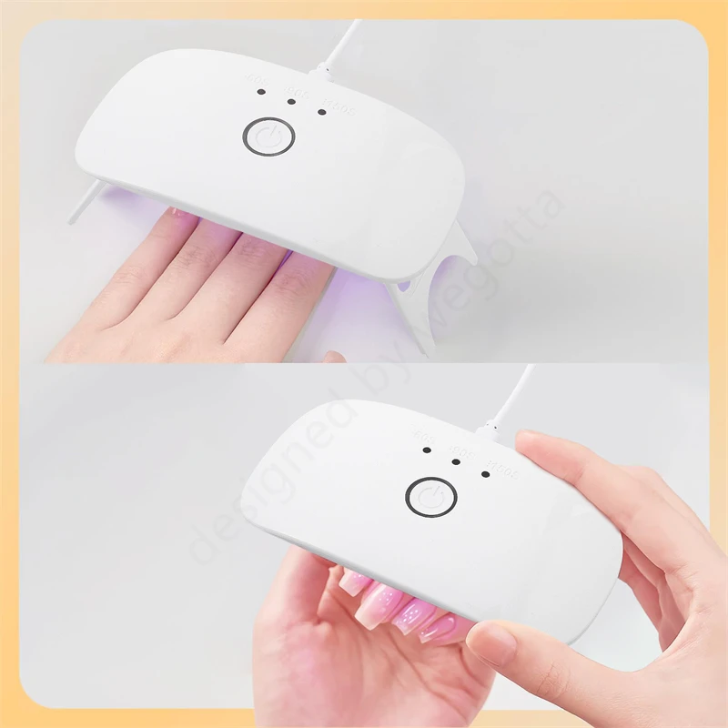 24W USB Rechargeable UV LED Lamp for Gel Nails,Mini Nail Dryer UV Light for Nails,UV Lamp for Resin Curing 3