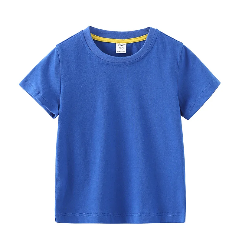 

ZWY1619 Summer Casual 1-6 Years Children Clothing Cotton Short Sleeve White Blue Character Print Kids Boys Tee T-Shirt