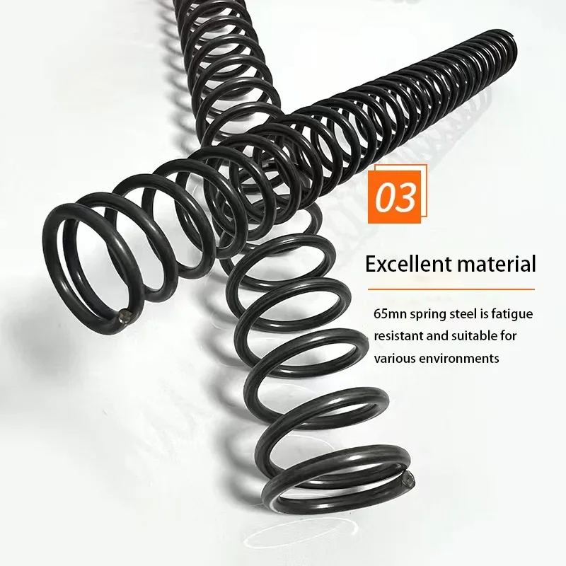 Compression springs wire diameter 1.2-3.0mm spring steel spiral coil rotor compression spring outer diameter 12-32mm length 200/300mm customizable