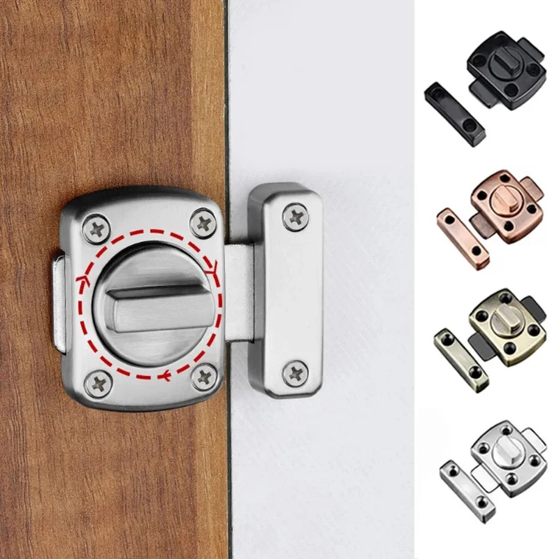 Anti theft Door Lock Buckles Cast Metal Hook Door Latch Toilet Doors