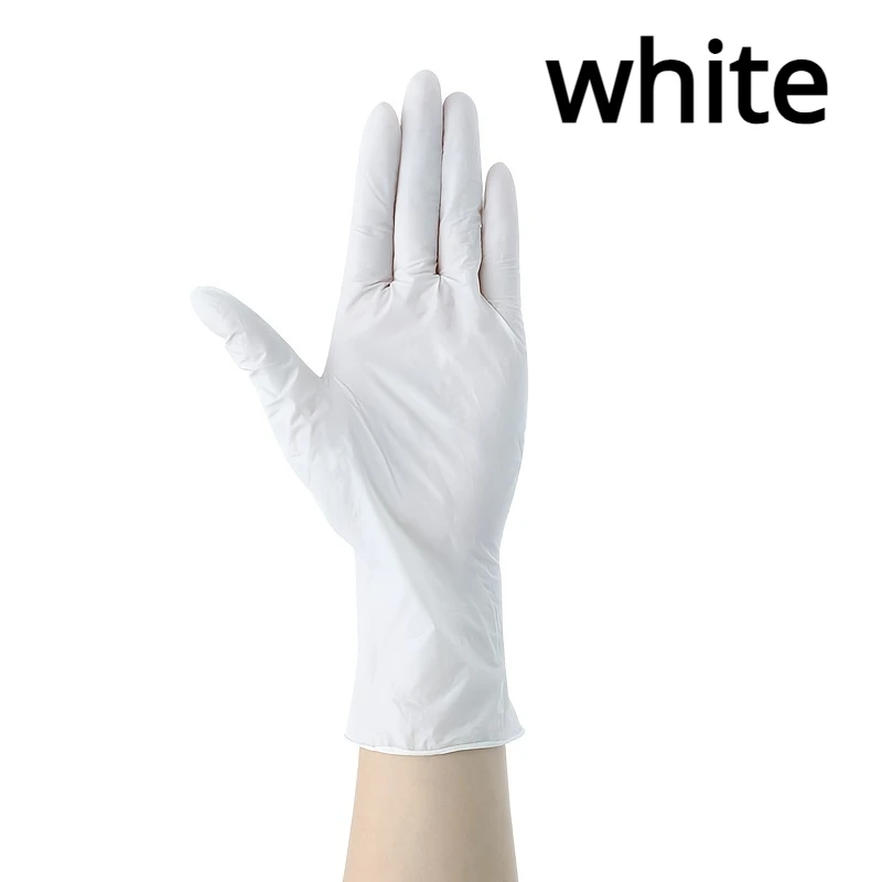 20/50/100PCS Nitrile Gloves Waterproof Oil-Resistant Household Cleaning Gardening Hair Dyeing Tattoo