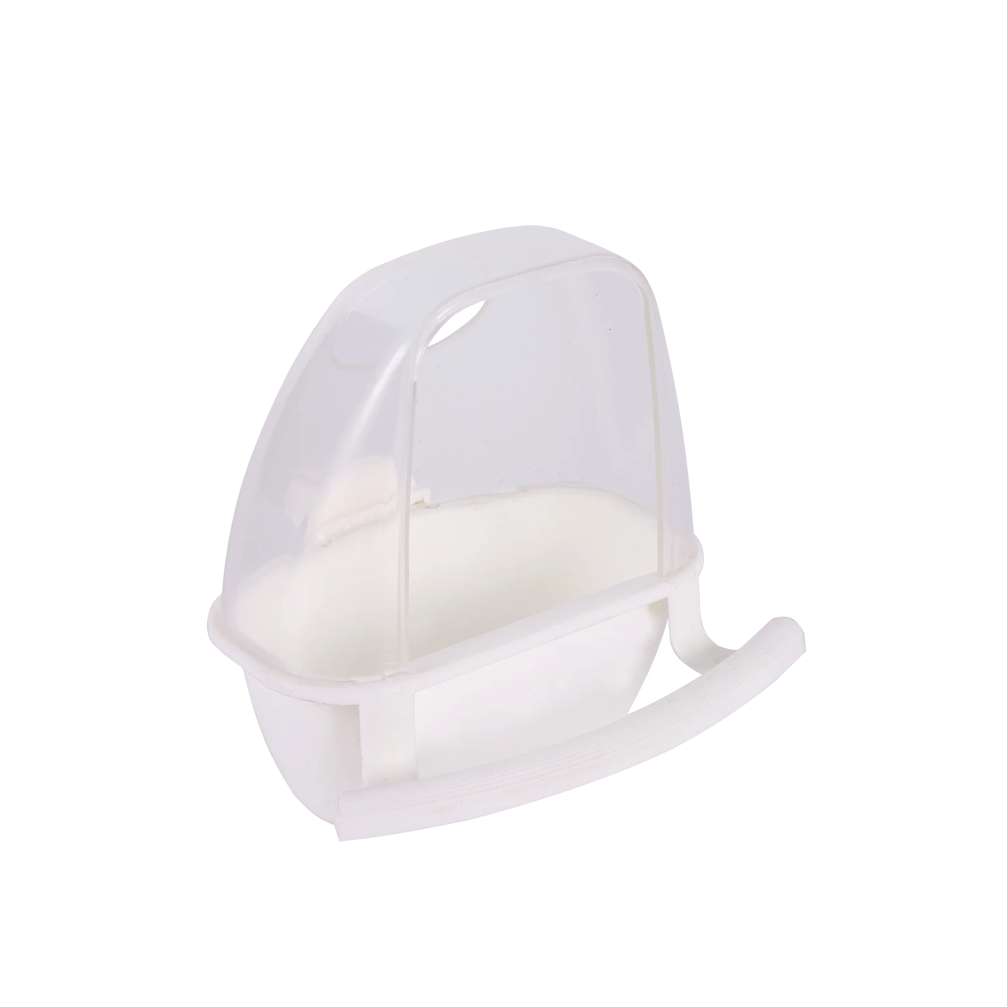 Parrot Feeder Bird Feeder Parrot Feeding Bowl Bird Cage Feeder Parrot Birds Water Hanging Bowl Parakeet Feeder Box Pet Cage Plastic Food Container Bird Supplies 1 Pcs