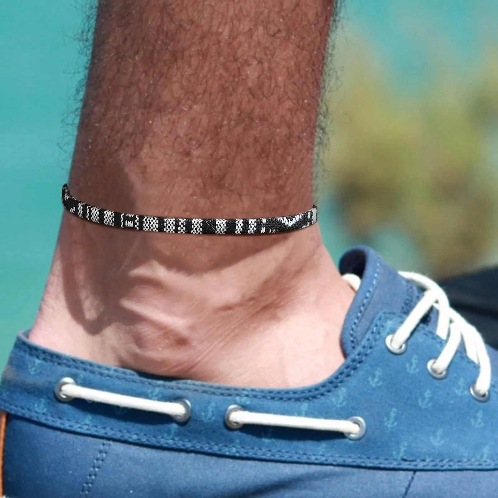 Man Ankle Bracelet - Etsy New Zealand