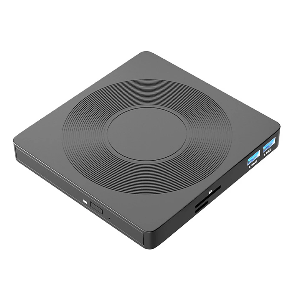 노트북 데스크탑 PC 노트북용 CD/DVD 플레이어, USB 3.0 C 타입 CD 리더 리라이터, Win Mac OS TF/SD 카드 슬롯과 호환 가능, 6 in 1