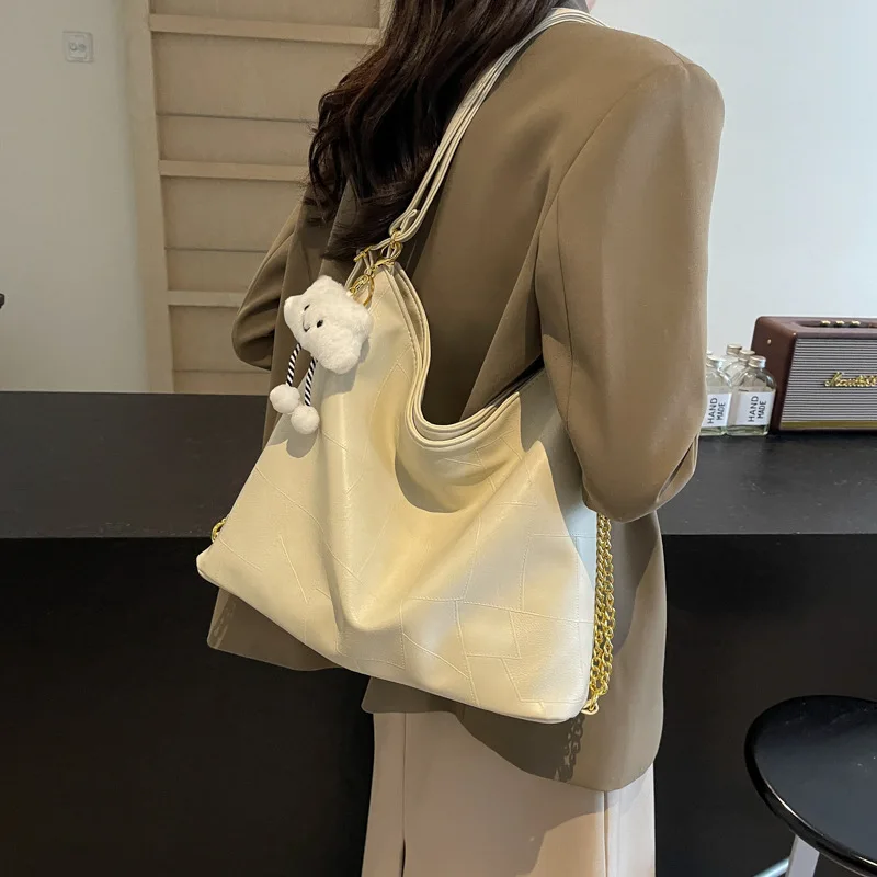 Leisure Commuter Tote Bag Women's Large Capacity 2024 New Multi-functional Backpack Large Capacity Shoulder Bag 3