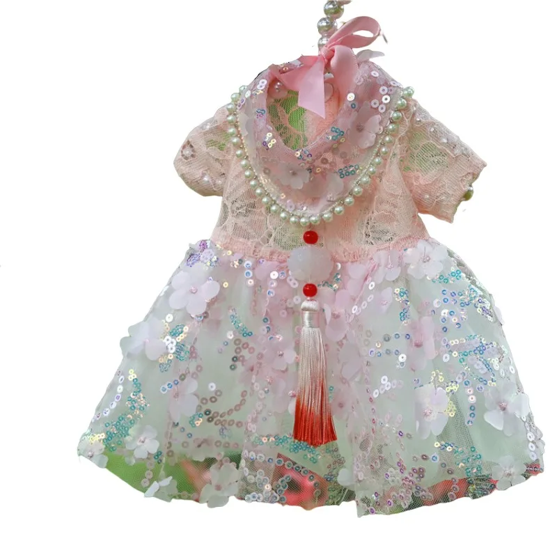 Summer Pet Dress Small Dog Clothes Wedding Dress Princess Skirt Cat Yorkshire Terrier Pomeranian Shih Tzu Poodle Bichon Clothing