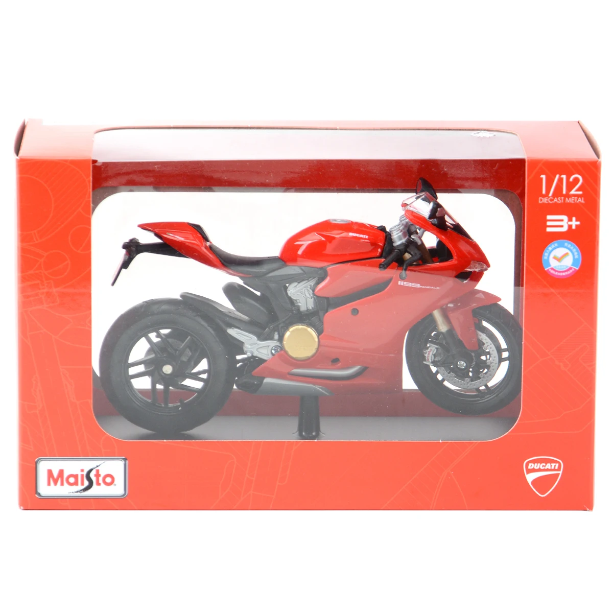 Maisto 1:12 Ducati 1199 Panigale With Stand Die Cast Vehicles Collectible Hobbies Motorcycle Model Toys