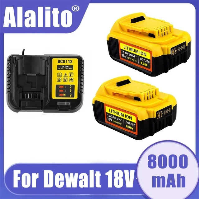 

Литиевая сменная батарея DCB200 18 в 8 Ач для DeWalt 18 в DCB184 DCB200 DCB182 DCB180 DCB181 DCB182 DCB201 DCB206 L50 батареи