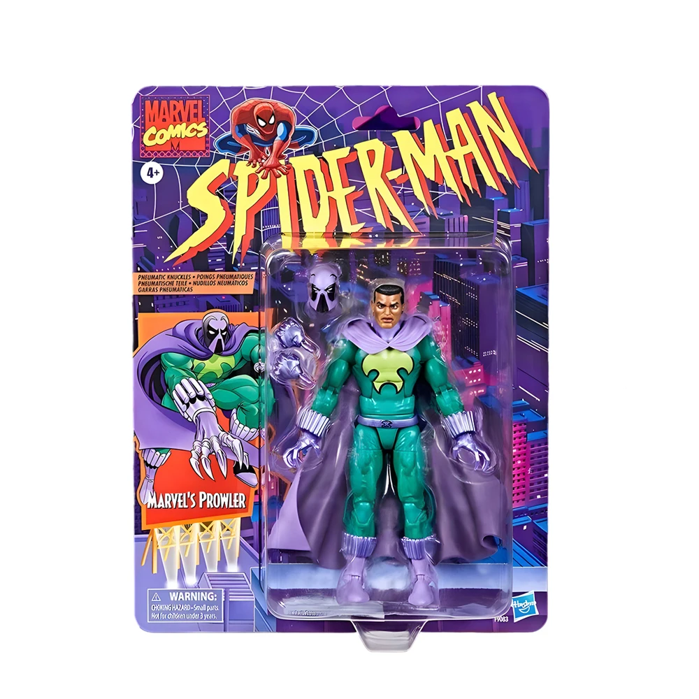 

Marvel Legends Spider-Man Vintage Hanging Card Comic Book Edition Prowler Walmart Limited Edition 6-Inch Action Figure Gift