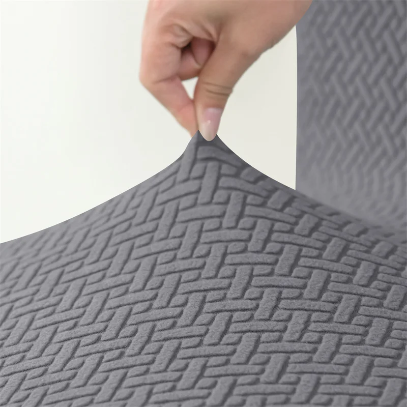 Short Back Bar Chair Cover T-shaped Jacquard Swivel Chair Cover Stretch Small Size Bar Stool Seat Covers for Hotel Banquet Dinin 4