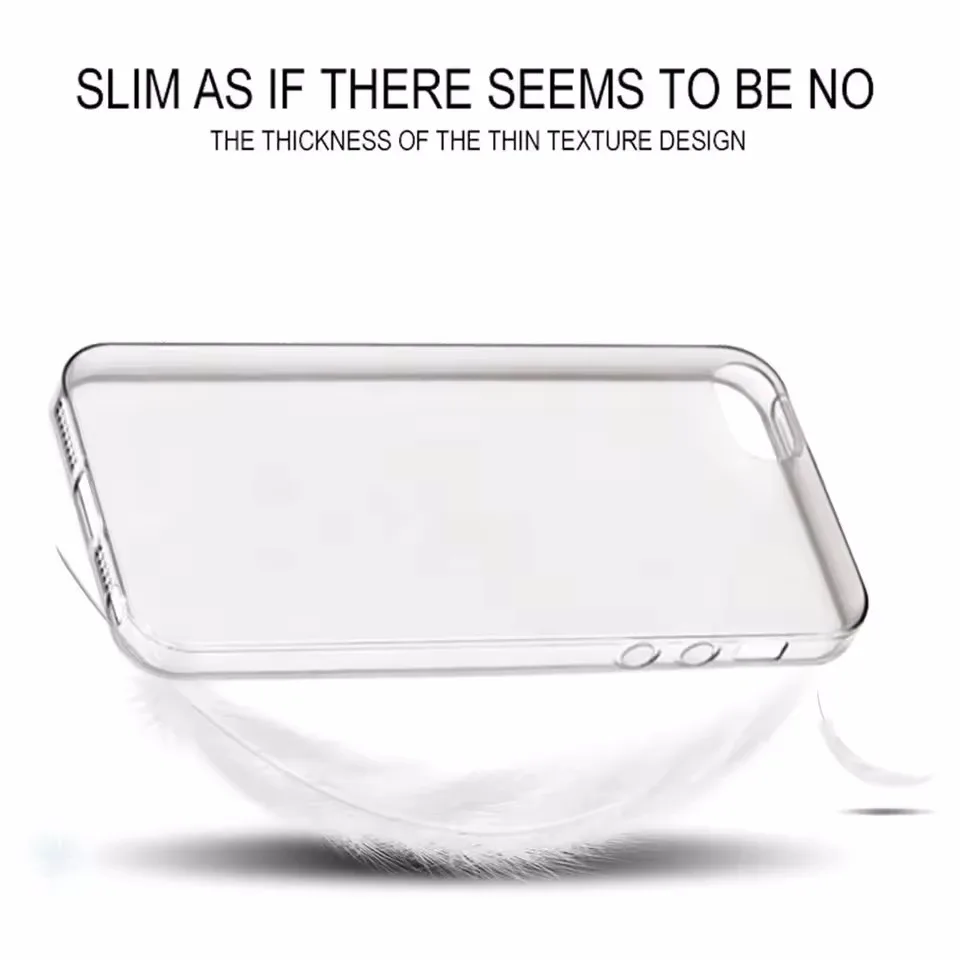 Transparent Clear Silicone Soft TPU Phone Case Cover
