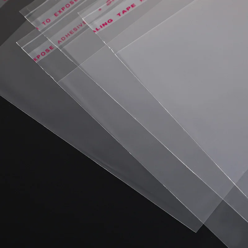 TETP 500Pcs Width 11cm Transparent OPP Plastic Bags Accessories Card Jewelry Candy Packaigng Favors Cellophane Self Adhesive Bag 3