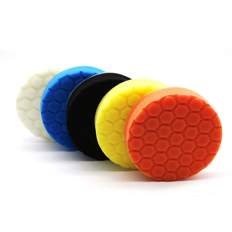 5* Sponge Polishing Pad Car Paint Grinding Pads Clean Brush Tools for Car Polisher 75 100 125 150 180mm with Adhesive Pad