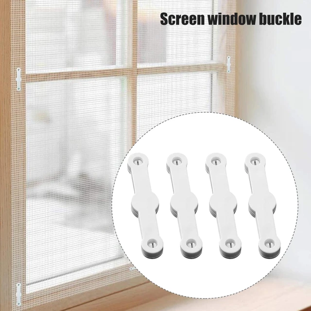 4Pcs Magnetische Streifen Set für Vorhänge Selbst-Adhesive Magnetische  Fenster Bildschirm Schnalle mit Starker Magnet Weiß