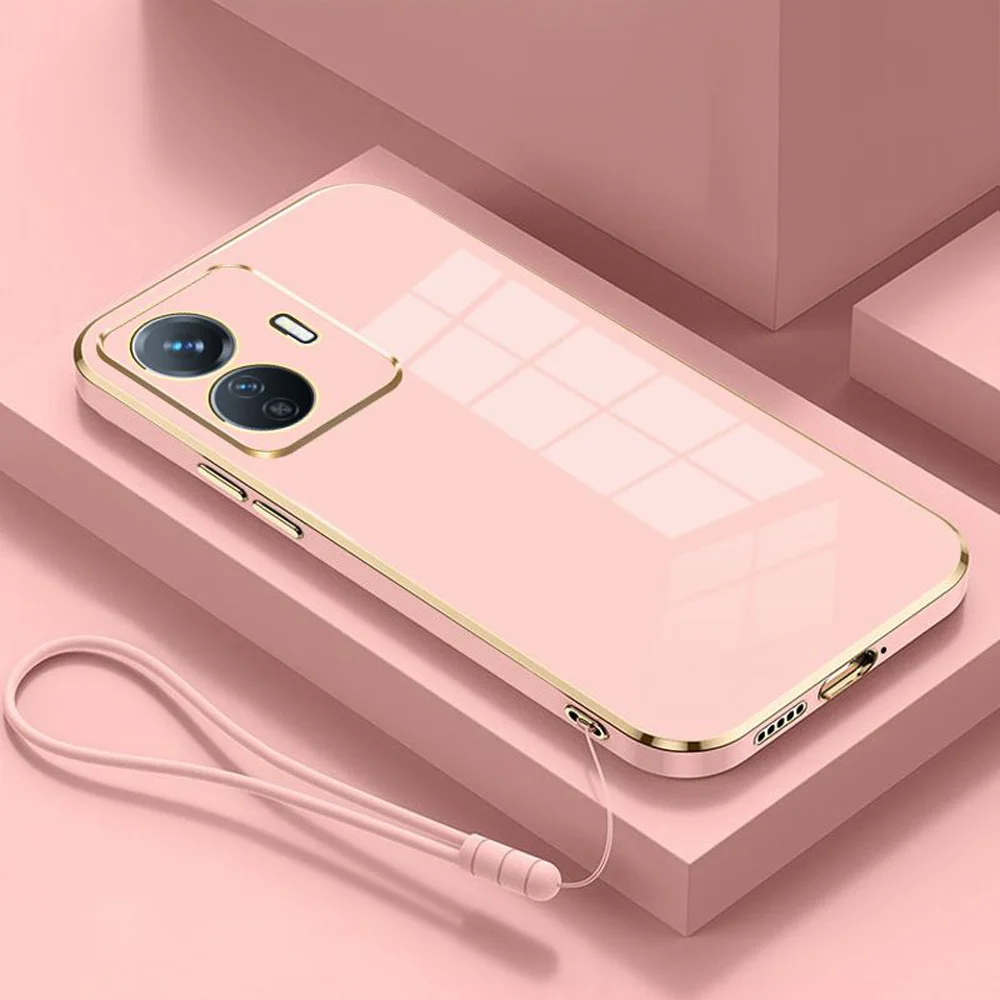 Elegant Shockproof Silicone Soft Cover with Electroplated Edges