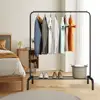 1 Set Iron Clothes Drying Rack Non-Slip Freestanding Drying Rack Long Lifespan Heavy-Duty Garment Storage Rack for Household 1