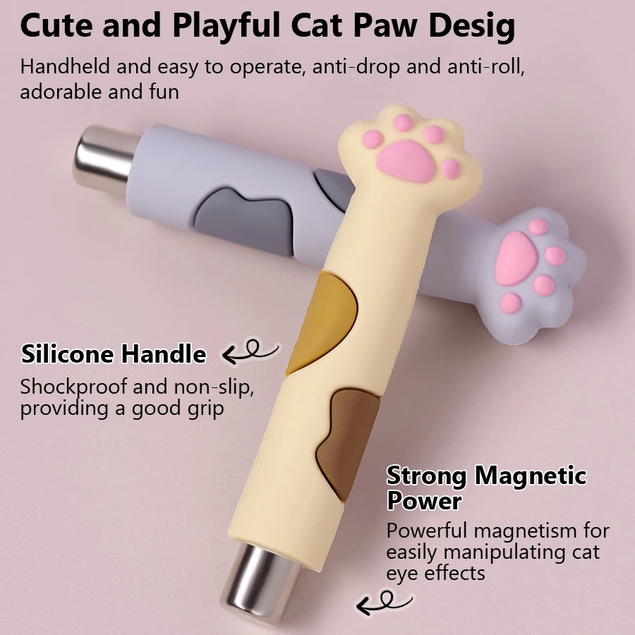 Cat Paw Strong Magnet Stick Nail Art Magnetic Rod for Cat Eye Gel Polish Manicure Creative Pet-Themed Nail Tool magnetic nail art tools cat eye nail tool magnetic nail tools magnetic nail pen nail care tools
